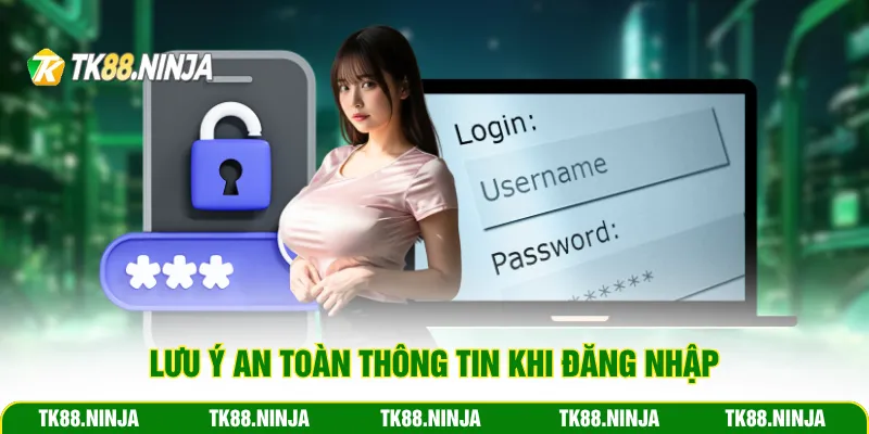 Lưu ý an toàn thông tin khi đăng nhập Tk88